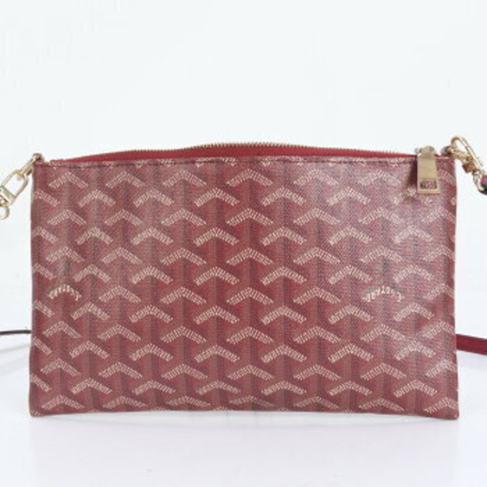 Goyard hand pouch leather ine crossbody CRM red bag shoulder